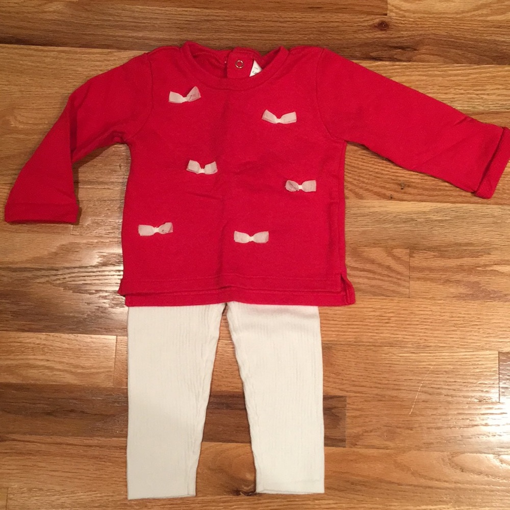 Carter’s Red and White Outfit